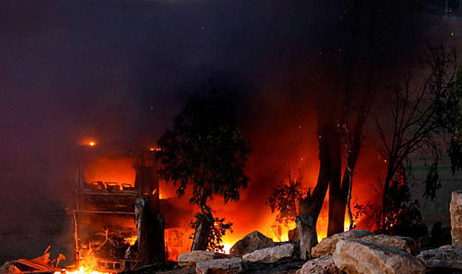 Mortar fire from Gaza