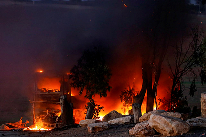 Mortar fire from Gaza