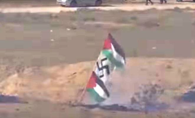 Palestinian Nazi flag