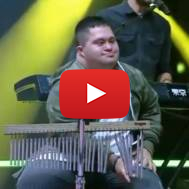 The Shalva Band on stage. (Screenshot)