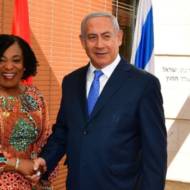 PM Netanyahu with Ghana FM Shirley Ayorkor Botchwey