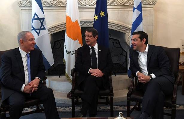 etanyahu meets with President of Cyprus Nikos Anastasiades and Greek Prime Minister Alexis Tsipras