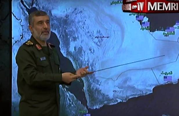Iranian General Amir Ali Hajizadeh, Commander of IRGC Aerospace Force (Screenshot)