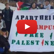 Anti-Israel activists. (Screenshot)