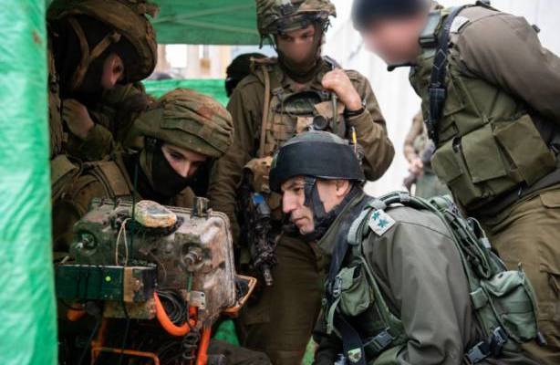 IDF forces expose a Hezbollah tunnel. (IDF Twitter)