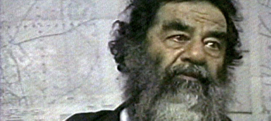 Saddam Hussein soon after his capture near Tiktit, Iraq. (AP Photo/US Military via APTN)