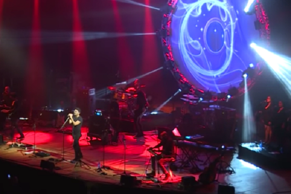 The U.K. Pink Floyd Experience rocking Tel Aviv. (screenshot)