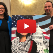 Rashida Tlaib (D-Mich.) and Abbas Hamideh. (Twitter)