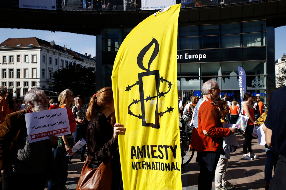 Amnesty protest
