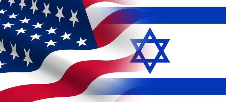 US Israel flag