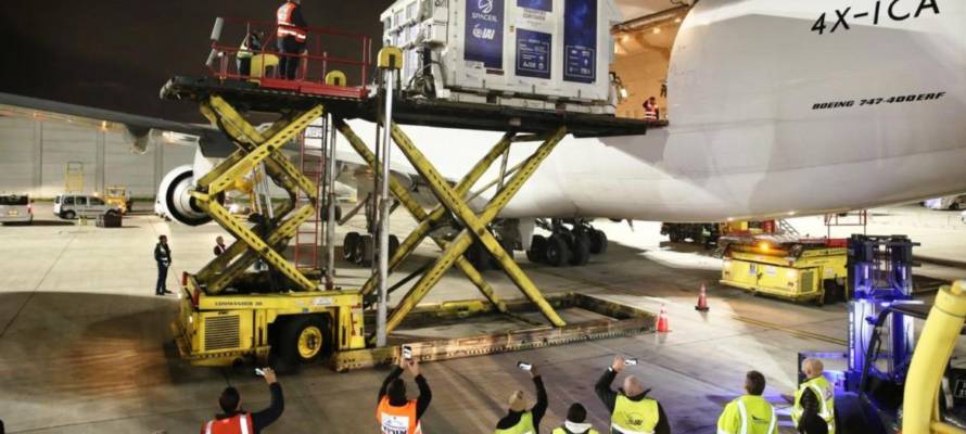 SpaceIL’s Beresheet craft was shipped from Israel to Cape Canaveral