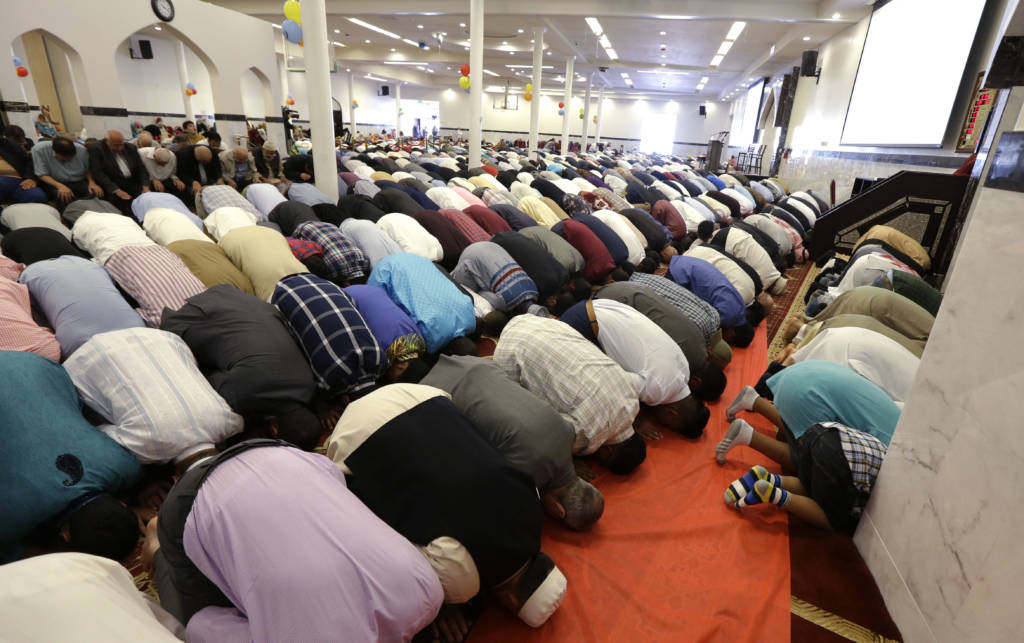 Muslim prayer service