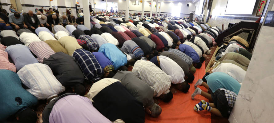 Muslim prayer service