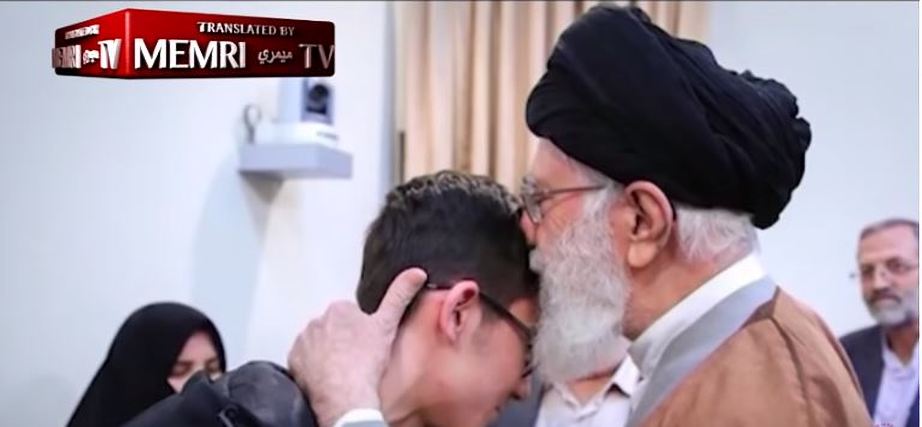 Khamenei kisses young chess player