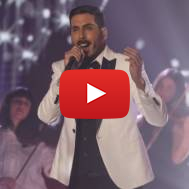 Israeli Eurovision contestant Kobi Marimi. (Noam Revkin Fenton/Flash90)