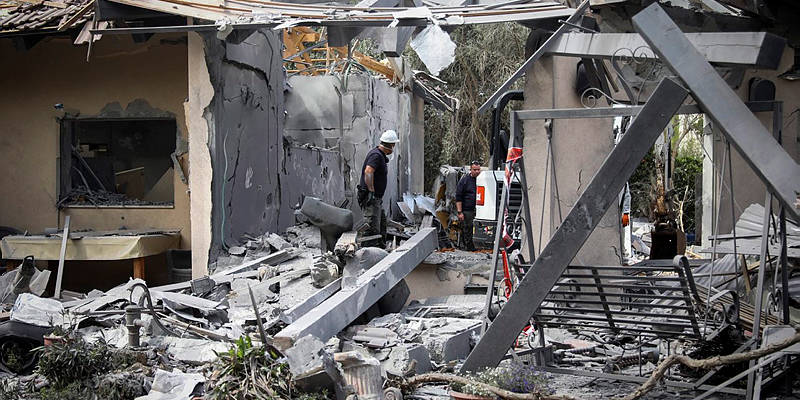 Gaza rocket central Israel