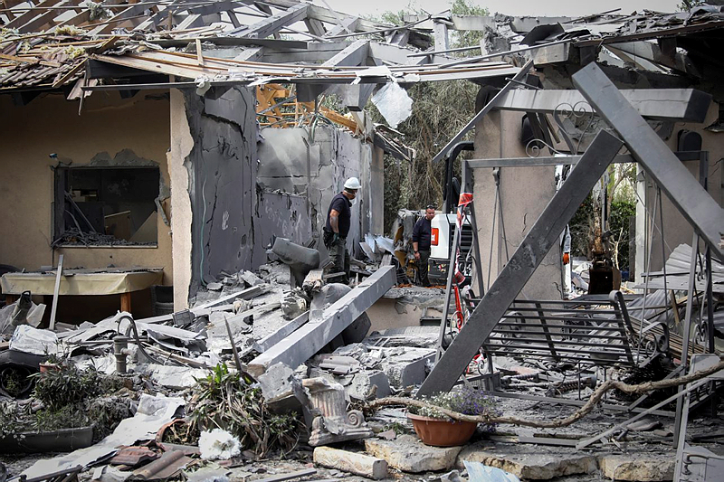 Gaza rocket central Israel