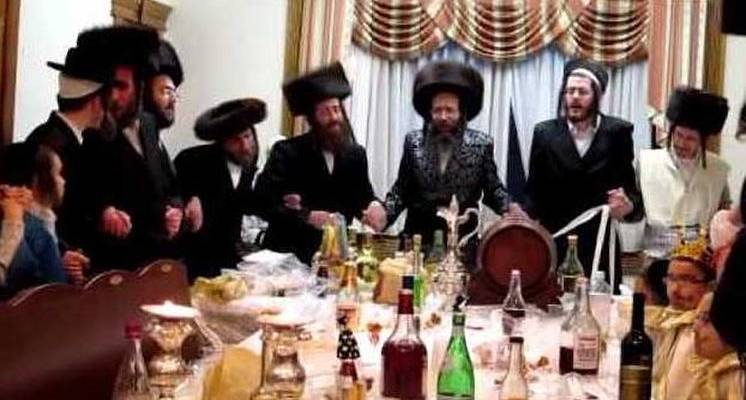 Hasidic Purim feast