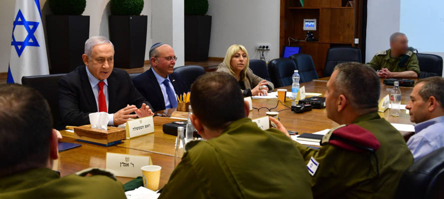 PM Netanyahu holds a security consultation