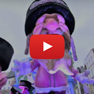 Anti-Semitic float in Aalst, Belgium (screenshot)