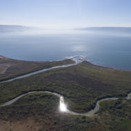 The Jordan River estuary and the Sea of Galilee. (AP Photo/Oded Balilty)