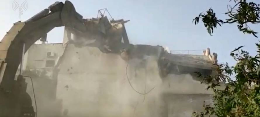 Demolition of Ariel terrorist's home