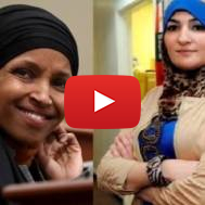 Ilhan Omar (L) (AP Photo/Susan Walsh); Linda Sarsour (AP/Henny Ray Abrams).