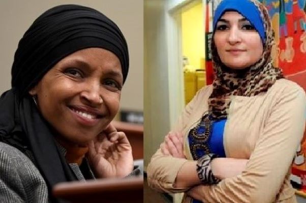 Ilhan Omar (L) (AP Photo/Susan Walsh); Linda Sarsour (AP/Henny Ray Abrams).