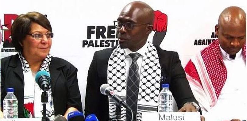 Shunning Israelis, South Africa’s leaders prefer the company of airplane terrorist hijacker Leila Khaled (left) seen here with ANC officials