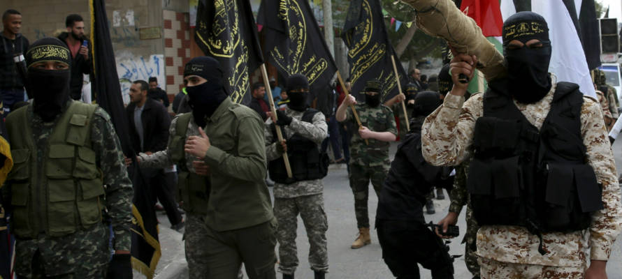 Palestinian Islamic Jihad terrorists. (AP Photo/Adel Hana, File)