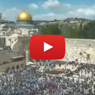 Crowd at Western Wall