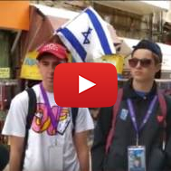 Tourists on Israeli Memorial Day