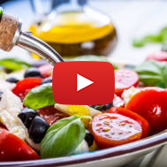 A healthful Mediterranean salad. 9Shutterstock