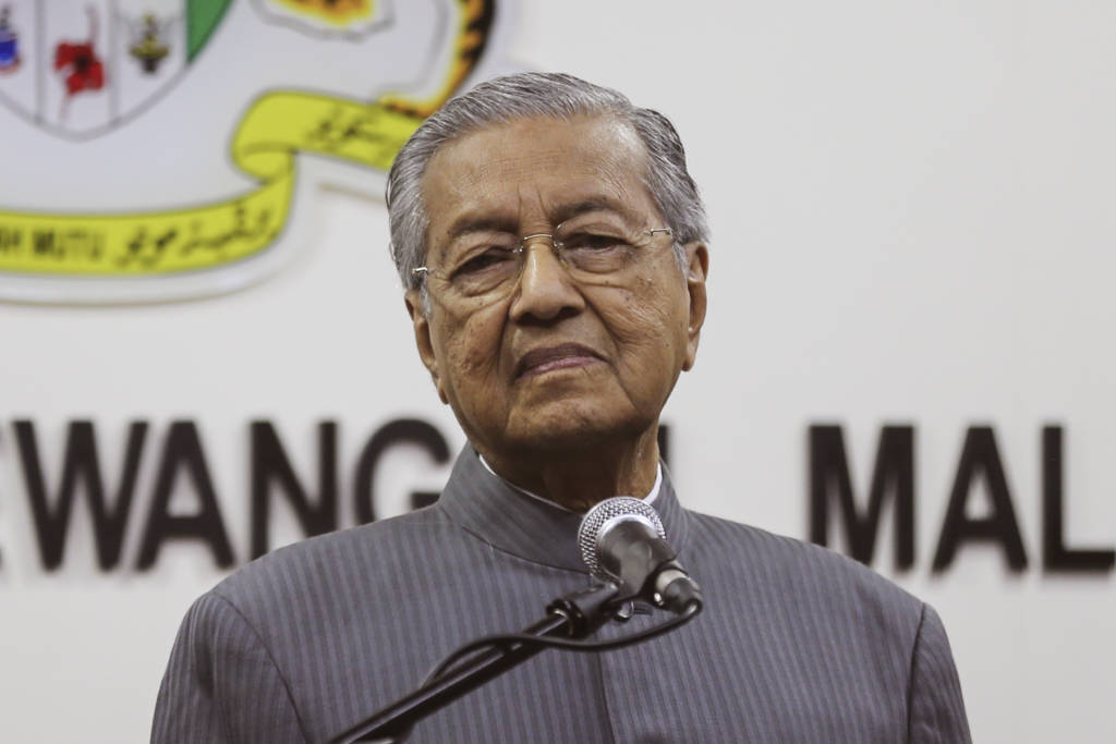 Malaysian Prime Minister Mahathir Mohamad
