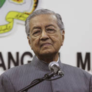 Malaysian Prime Minister Mahathir Mohamad