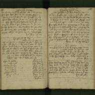 A document from Halberstadt, Germany, written in the 18th century. (Israel National Library via AP)