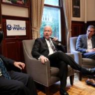 Shmuley Boteach, Jason Greenblatt, Bret Stephens