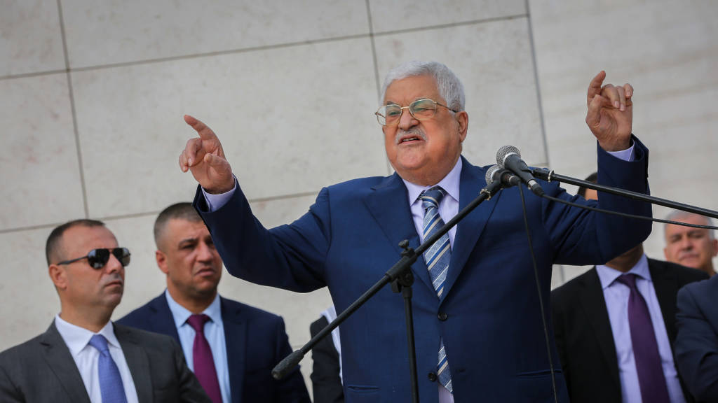 Palestinian President Mahmud Abbas. (Flash90)
