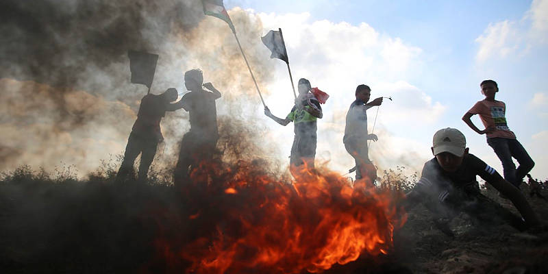 Gaza arson fire