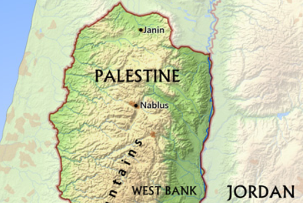 Map of Palestine (Free World Maps)
