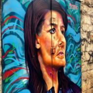 Nikki Haley Mahane Yehuda Market art (Twitter)