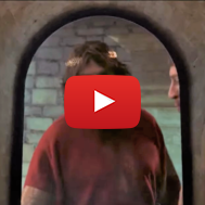 King Herod in a recreation in Caesarea. (screenshot)