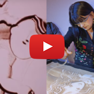 Ilana Yahav and her sand art. (AP Photo/Sue Ogrocki)