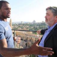 Houston Texans player Deshaun Watson and Jon Medved
