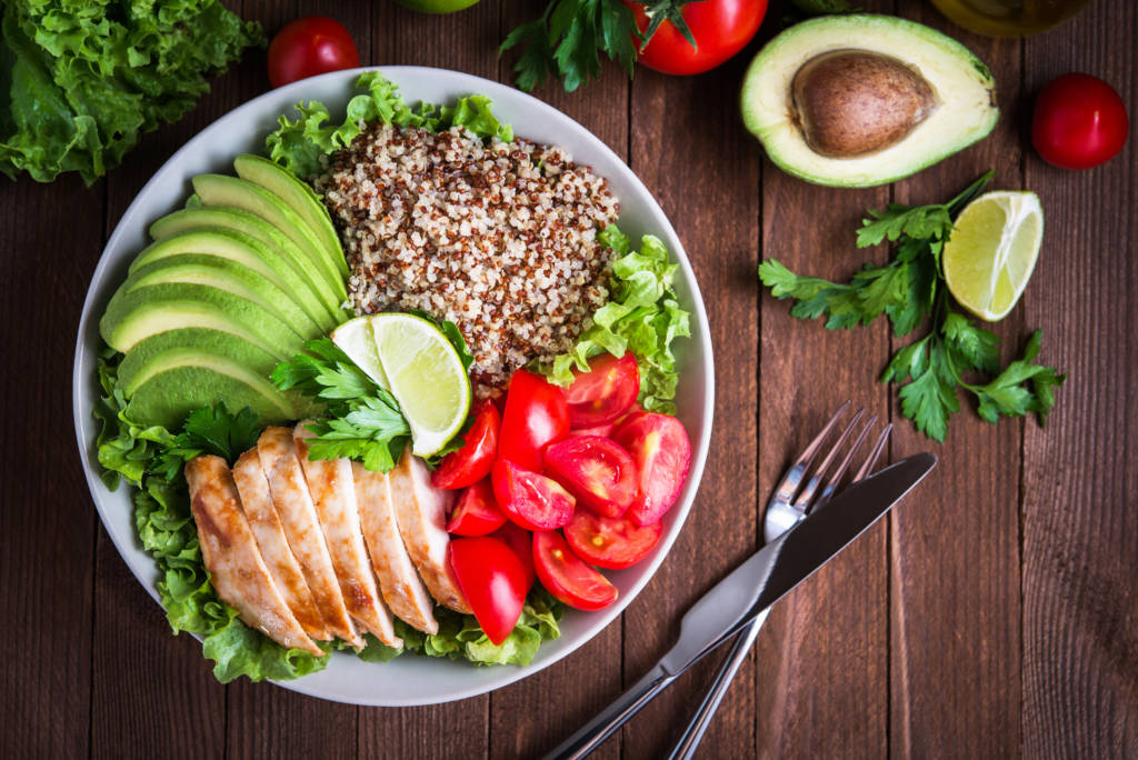 A healthful meal (Shutterstock)