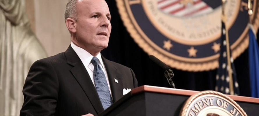 Elan Carr, U.S. Special Envoy to Monitor and Combat Anti-Semitism, at the U.S. Department of Justice Summit on Combating Anti-Semitism in Washington, D.C., July 15, 2019. (DOJ)