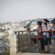 Jerusalem tourists Mount of Olives
