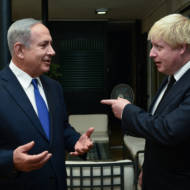 boris johnson benjamin netanyahu