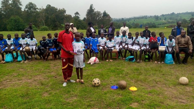 Kenyan kids wearing soccer jersey donated by Israeli peers from The Equalizer