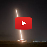 An Iron Dome Missile Defense battery set up in the Southern Israeli city of Sderot fires an intercepting missile.